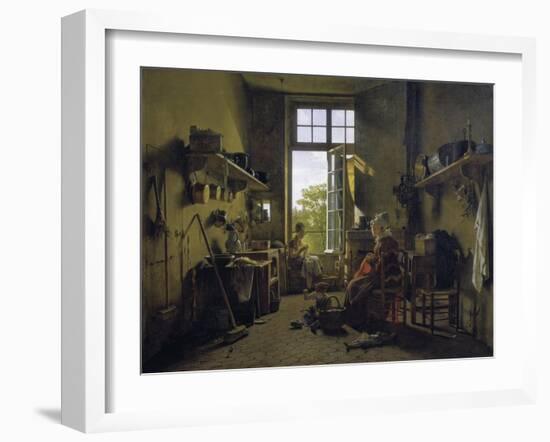 Interior of a Kitchen-Martin Drolling-Framed Art Print