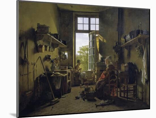 Interior of a Kitchen-Martin Drolling-Mounted Art Print