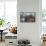 Interior of a Laplander Hut with a Family around the Fire-Stefano Bianchetti-Framed Stretched Canvas displayed on a wall