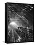 Interior of a London Railroad Station-null-Framed Stretched Canvas