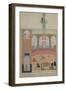 Interior of a Madrasa, from a Poem by Elyas Nizami circa 1550-null-Framed Giclee Print