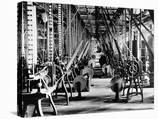 Interior of a Match Box Factory-null-Stretched Canvas