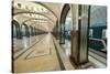 Interior of a Moscow Subway Station, Moscow, Russia, Europe-Miles Ertman-Stretched Canvas