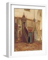 Interior of a Mosque of Mimbar of the Great Mosque at Damascus-Frederic Leighton-Framed Giclee Print