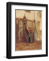 Interior of a Mosque of Mimbar of the Great Mosque at Damascus-Frederic Leighton-Framed Giclee Print