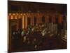 Interior of a North Italian Synagogue During Rosh Ha-Shanah Service-North Italian School-Mounted Giclee Print