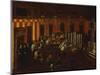 Interior of a North Italian Synagogue During Rosh Ha-Shanah Service-North Italian School-Mounted Giclee Print