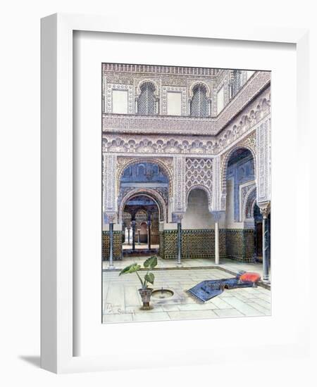 Interior of a Palace, Seville-T. Aceves-Framed Giclee Print