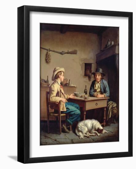 Interior of a Peasant's Cottage, C.1903-Edouard Amable Onslow-Framed Giclee Print