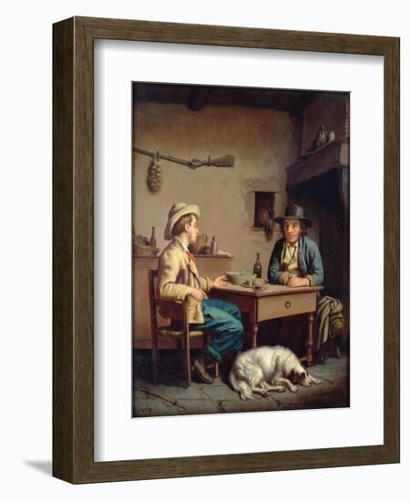 Interior of a Peasant's Cottage, C.1903-Edouard Amable Onslow-Framed Giclee Print