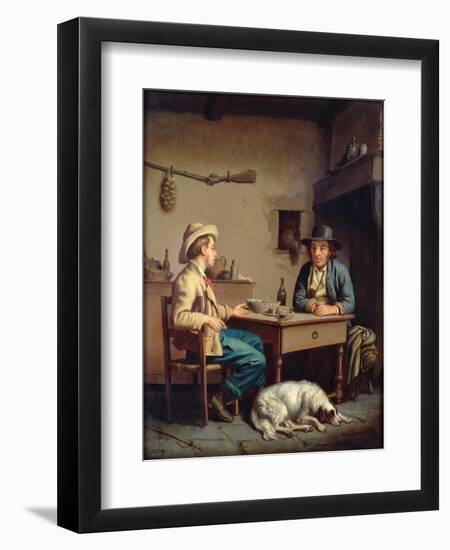 Interior of a Peasant's Cottage, C.1903-Edouard Amable Onslow-Framed Giclee Print