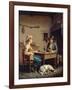 Interior of a Peasant's Cottage, C.1903-Edouard Amable Onslow-Framed Giclee Print