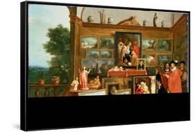 Interior of a Picture Gallery-Frans Francken the Younger-Framed Stretched Canvas