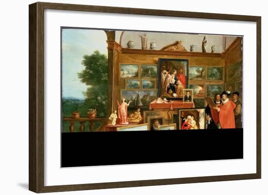 Interior of a Picture Gallery-Frans Francken the Younger-Framed Giclee Print