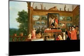 Interior of a Picture Gallery-Frans Francken the Younger-Mounted Giclee Print