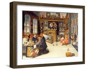 Interior of a Picture Gallery-Frans II Francken-Framed Giclee Print