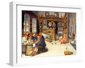 Interior of a Picture Gallery-Frans II Francken-Framed Giclee Print