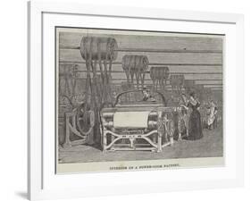 Interior of a Power-Loom Factory-null-Framed Giclee Print
