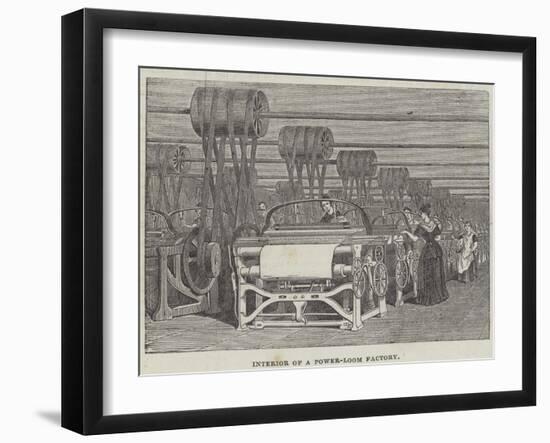 Interior of a Power-Loom Factory-null-Framed Giclee Print