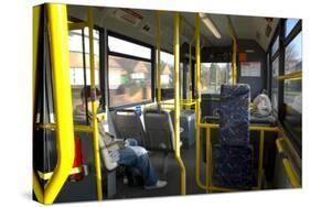 Interior of a Public Bus, England, United Kingdom-Charles Bowman-Stretched Canvas