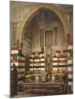 Interior of a Reception Room in a Fine House, Damascus, C.1880-1900-null-Mounted Photographic Print