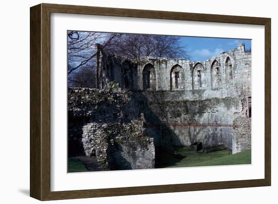 Interior of a Roman and Medieval Multangular Tower in York, 3rd Century-CM Dixon-Framed Photographic Print