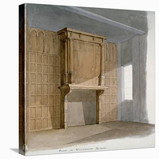 Interior of a Room in Winchester House, Winchester Place, London, C1830-null-Stretched Canvas