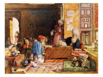 'Interior of a School, Cairo, 1890' Giclee Print - John Frederick Lewis ...