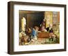 Interior of a School, Cairo, 1890-John Frederick Lewis-Framed Giclee Print