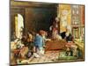 Interior of a School, Cairo, 1890-John Frederick Lewis-Mounted Giclee Print