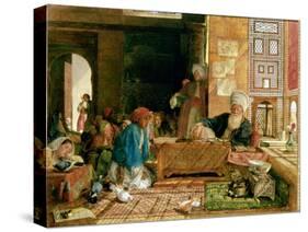 Interior of a School, Cairo-John Frederick Lewis-Stretched Canvas
