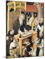 Interior of a Scriptorium, School of Segovia-null-Mounted Giclee Print