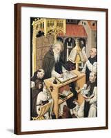 Interior of a Scriptorium, School of Segovia-null-Framed Giclee Print