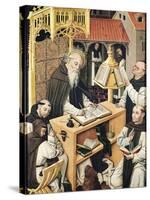 Interior of a Scriptorium, School of Segovia-null-Stretched Canvas