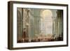 Interior of a St. Peter's, Rome-Giovanni Paolo Pannini-Framed Giclee Print