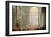 Interior of a St. Peter's, Rome-Giovanni Paolo Pannini-Framed Giclee Print