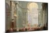 Interior of a St. Peter's, Rome-Giovanni Paolo Pannini-Mounted Giclee Print