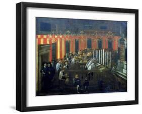 Interior of a Synagogue During Prayer-null-Framed Giclee Print