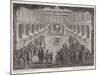 Interior of a Synagogue, The Rabbi Blesses the People-Dom Augustin Calmet-Mounted Art Print