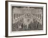 Interior of a Synagogue, The Rabbi Blesses the People-Dom Augustin Calmet-Framed Art Print