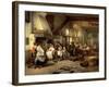 Interior of a Tavern with a Blind Fiddler, 1844-Jan August Hendrik Leys-Framed Giclee Print