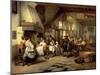 Interior of a Tavern with a Blind Fiddler, 1844-Jan August Hendrik Leys-Mounted Giclee Print