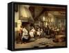 Interior of a Tavern with a Blind Fiddler, 1844-Jan August Hendrik Leys-Framed Stretched Canvas