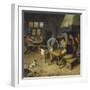 Interior of a Tavern with Farmers Playing Backgammon and Cards. 1679-Cornelis Dusart-Framed Giclee Print