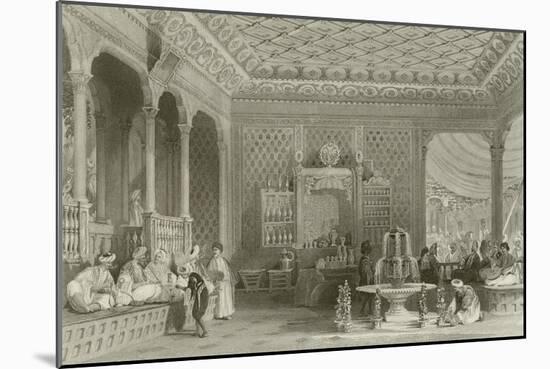 Interior of a Turkish Caffinet-Thomas Allom-Mounted Giclee Print