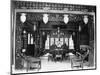 Interior of a Wealthy Man's House in Canton-null-Mounted Photographic Print