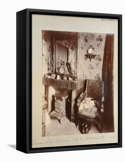 Interior of a Working Class Home in the Rue de Romainville, Paris, 1910-Eugene Atget-Framed Stretched Canvas