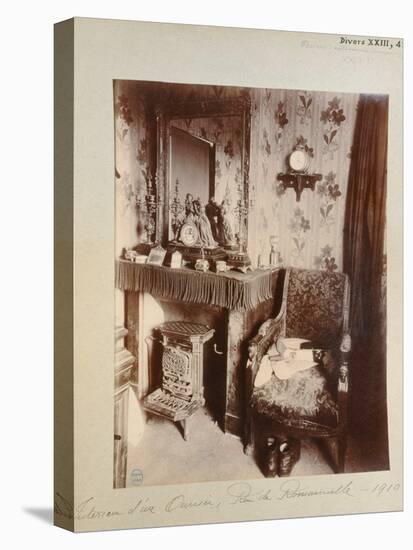 Interior of a Working Class Home in the Rue de Romainville, Paris, 1910-Eugene Atget-Stretched Canvas