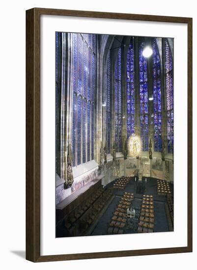 Interior of Aachen Cathedral-null-Framed Photographic Print