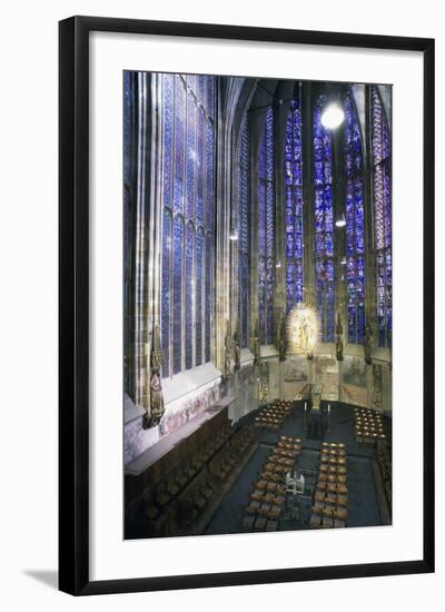 Interior of Aachen Cathedral-null-Framed Photographic Print